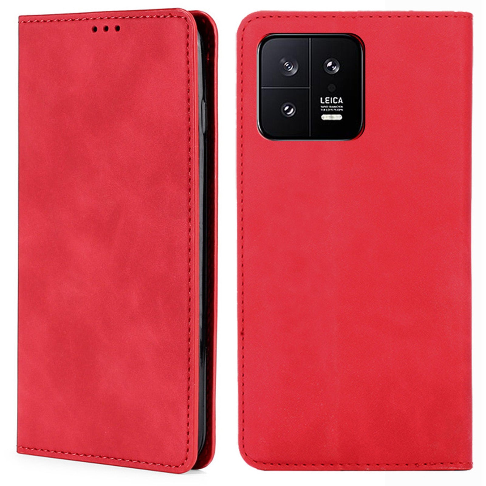 For Xiaomi 13 5G Anti-Scratch PU Leather Card Slot Stand Phone Case Skin-touch Feeling Magnetic Absorption Flip Cover For Xiaomi 13 5G Anti-Scratch PU Leather Card Slot Stand Phone Case Skin-touch Feeling Magnetic Absorption Flip Cover